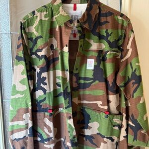 Topo Designs Green and Brown Camouflage Jacket